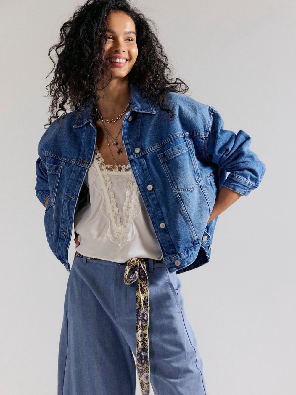 Free People Opal Swing Denim Jacket - Picture 2 of 5